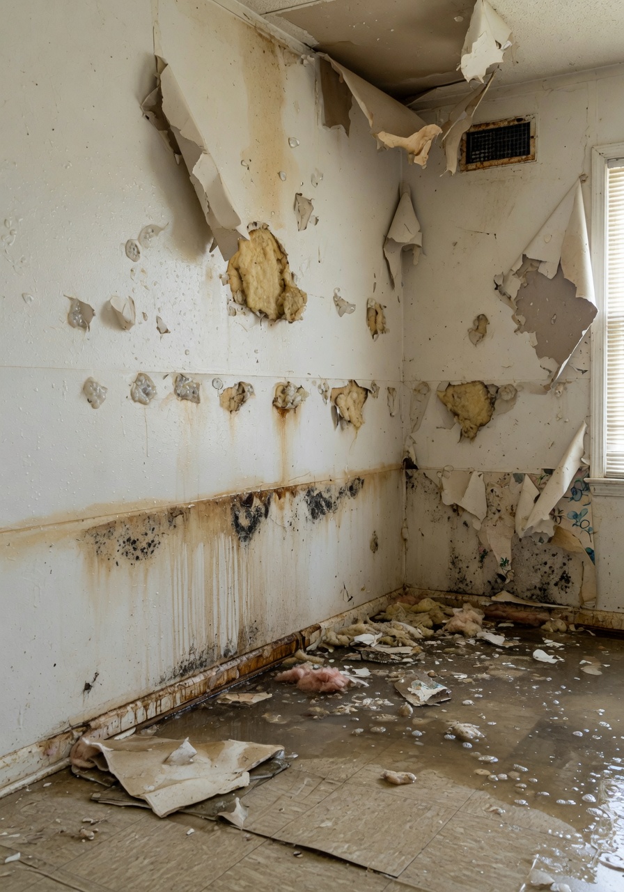 Ceiling water damage repair