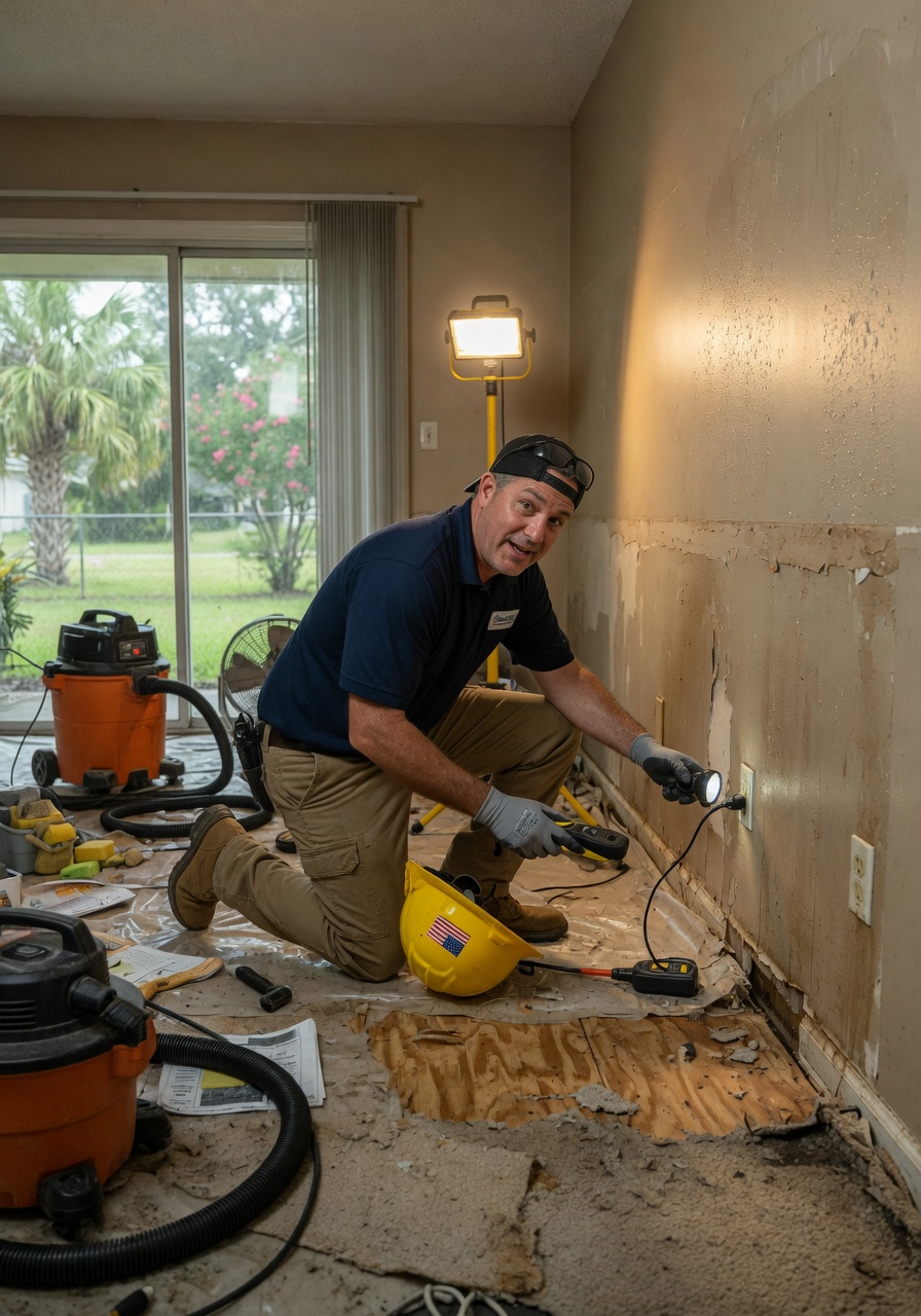 Map of Water Damage Restoration in Saint Rose